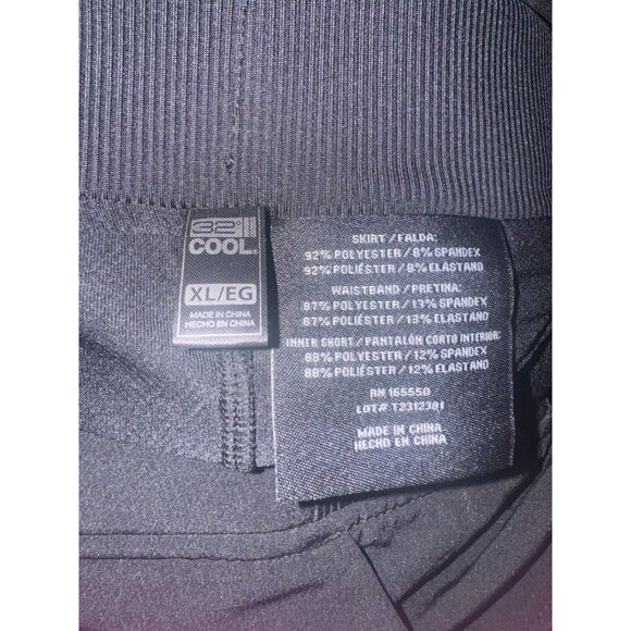 32 Degrees Cool Black Skort XL Polyester & Spandex - Picture 2 of 6